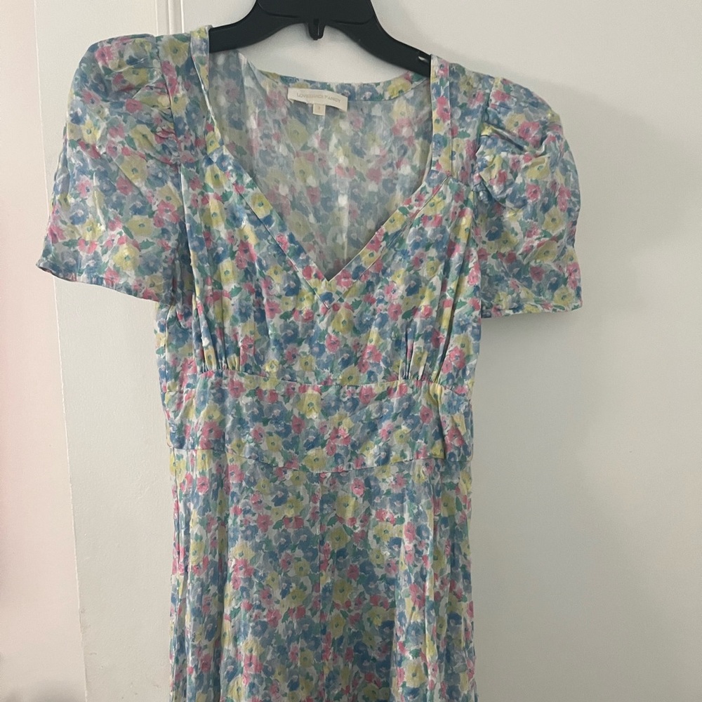 Floral Loveshackfancy maxi dress.